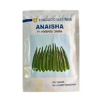 New Nongwoo India Anaisha F1 Hybrid Bhindi Organic Vegetable Seeds